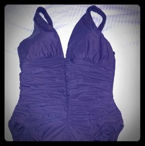 Miraclesuit slimming brown bathing suit size 16